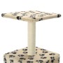 Cat scratching post with sisal post 55 cm beige prints by vidaXL, Cat furniture - Ref: Foro24-170540, Price: 24,37 €, Discoun...