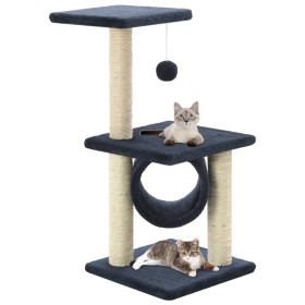 Rascador para gatos con poste de sisal 65 cm azul oscuro de vidaXL, Mobiliario para gatos - Ref: Foro24-170550, Precio: 32,36...