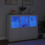 Sideboards mit LED-Beleuchtung, 3 Stück, weißes Holzwerkstoff von , Sideboards - Ref: Foro24-3209100, Preis: 235,09 €, Rabatt: %