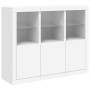 Sideboards with LED lights 3 pieces white engineered wood by , Sideboards - Ref: Foro24-3209100, Price: 235,09 €, Discount: %