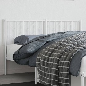 White metal headboard 150 cm by , Headboards and footboards - Ref: Foro24-374520, Price: 32,99 €, Discount: %