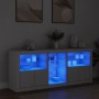 Sideboard mit weißen LED-Leuchten 162x37x67 cm von , Sideboards - Ref: Foro24-3209030, Preis: 212,42 €, Rabatt: %