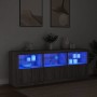 Sideboard with LED lights Sonoma gray 181.5x37x67 cm by , Sideboards - Ref: Foro24-3209007, Price: 209,99 €, Discount: %