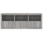 Sideboard with LED lights Sonoma gray 181.5x37x67 cm by , Sideboards - Ref: Foro24-3209007, Price: 213,70 €, Discount: %