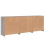 Sideboard with LED lights Sonoma gray 181.5x37x67 cm by , Sideboards - Ref: Foro24-3209007, Price: 209,99 €, Discount: %