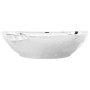 Lavabo con rebosadero 58,5x39x21 cm cerámica plateado de vidaXL, Lavabos - Ref: Foro24-143475, Precio: 89,87 €, Descuento: %