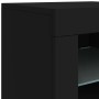 Aparador con luces LED negro 283x37x67 cm de , Aparadores - Ref: Foro24-3209024, Precio: 323,77 €, Descuento: %