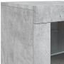 Betongraues Sideboard mit LED-Leuchten 283x37x67 cm von , Sideboards - Ref: Foro24-3209026, Preis: 325,43 €, Rabatt: %