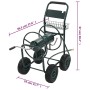 Carrito de manguera para jardín conector de 1/2" acero 75 m de vidaXL, Soporte de manguera de jardín - Ref: Foro24-143777, Pr...