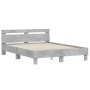 Betongraues Holzwerkstoffbett mit Kopfteil 140 x 190 cm von , Betten und Lattenroste - Ref: Foro24-3207437, Preis: 153,08 €, ...