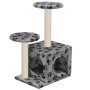 Cat scratching post with sisal post 60 cm gray footprints by vidaXL, Cat furniture - Ref: Foro24-170518, Price: 40,99 €, Disc...