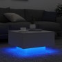 Coffee table with white LED lights 55x55x31 cm by , Coffee table - Ref: Foro24-836574, Price: 62,16 €, Discount: %