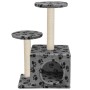 Cat scratching post with sisal post 60 cm gray footprints by vidaXL, Cat furniture - Ref: Foro24-170518, Price: 40,67 €, Disc...