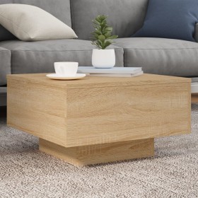 Mesa de centro madera de ingeniería roble Sonoma 55x55x31 cm de , Mesas de centro - Ref: Foro24-836569, Precio: 41,83 €, Desc...