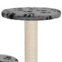 Cat scratching post with sisal post 60 cm gray footprints by vidaXL, Cat furniture - Ref: Foro24-170518, Price: 40,67 €, Disc...