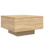 Mesa de centro madera de ingeniería roble Sonoma 55x55x31 cm de , Mesas de centro - Ref: Foro24-836569, Precio: 42,36 €, Desc...