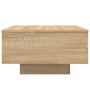 Mesa de centro madera de ingeniería roble Sonoma 55x55x31 cm de , Mesas de centro - Ref: Foro24-836569, Precio: 42,36 €, Desc...