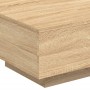 Coffee table with LED lights Sonoma oak 55x55x31 cm by , Coffee table - Ref: Foro24-836576, Price: 56,37 €, Discount: %