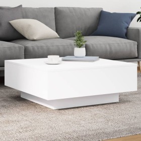 Coffee table with white LED lights 80x80x31 cm by , Coffee table - Ref: Foro24-836588, Price: 83,99 €, Discount: %