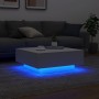 Couchtisch mit weißen LED-Leuchten 80x80x31 cm von , Couchtisch - Ref: Foro24-836588, Preis: 82,26 €, Rabatt: %