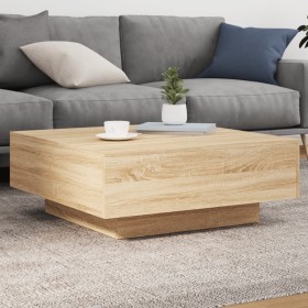 Sonoma oak engineered wood coffee table 80x80x31 cm by , Coffee table - Ref: Foro24-836583, Price: 65,99 €, Discount: %