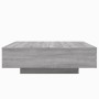 Couchtisch mit LED-Leuchten Sonoma grau 100x100x31 cm von , Couchtisch - Ref: Foro24-836607, Preis: 109,18 €, Rabatt: %