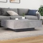 Couchtisch mit LED-Leuchten betongrau 100x100x31 cm von , Couchtisch - Ref: Foro24-836605, Preis: 120,32 €, Rabatt: %