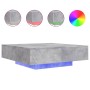 Mesa de centro con luces LED gris hormigón 100x100x31 cm de , Mesas de centro - Ref: Foro24-836605, Precio: 116,46 €, Descuen...