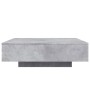 Coffee table with LED lights concrete gray 100x100x31 cm by , Coffee table - Ref: Foro24-836605, Price: 120,32 €, Discount: %