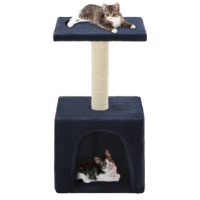 Rascador para gatos con poste de sisal 55 cm azul oscuro de vidaXL, Mobiliario para gatos - Ref: Foro24-170541, Precio: 24,91...