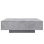 Mesa de centro con luces LED gris hormigón 100x100x31 cm de , Mesas de centro - Ref: Foro24-836605, Precio: 116,46 €, Descuen...