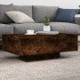 Smoked oak coffee table with LED lights 85x55x31 cm by , Coffee table - Ref: Foro24-836613, Price: 74,80 €, Discount: %