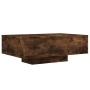 Smoked oak coffee table with LED lights 85x55x31 cm by , Coffee table - Ref: Foro24-836613, Price: 74,80 €, Discount: %