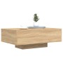 Coffee table with LED lights Sonoma oak 85x55x31 cm by , Coffee table - Ref: Foro24-836611, Price: 69,13 €, Discount: %