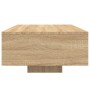 Coffee table with LED lights Sonoma oak 85x55x31 cm by , Coffee table - Ref: Foro24-836611, Price: 69,13 €, Discount: %