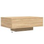 Coffee table with LED lights Sonoma oak 85x55x31 cm by , Coffee table - Ref: Foro24-836611, Price: 69,13 €, Discount: %