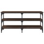 Shoe bench engineered wood oak brown 100x38.5x49 cm by , Benches for halls and storage - Ref: Foro24-839047, Price: 60,45 €, ...