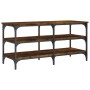 Engineered wood shoe bench smoked oak 100x38.5x49 cm by , Benches for halls and storage - Ref: Foro24-839045, Price: 59,18 €,...