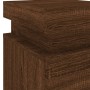 Bedside table with LED lights brown oak 35x39x55 cm by , Nightstands - Ref: Foro24-836761, Price: 65,99 €, Discount: %