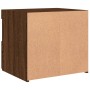 Bedside table with LED lights brown oak 50x40x45 cm by , Nightstands - Ref: Foro24-836775, Price: 52,97 €, Discount: %