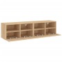 Wall TV cabinets 2 pcs Sonoma oak wood 60x30x30 cm by , TV Furniture - Ref: Foro24-836859, Price: 64,18 €, Discount: %