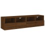 Muebles de pared para TV 2 uds madera roble marrón 60x30x30 cm de , Muebles TV - Ref: Foro24-836867, Precio: 70,99 €, Descuen...