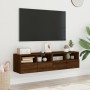 TV-Wandmöbel 2 Stück braunes Eichenholz 60x30x30 cm von , TV-Möbel - Ref: Foro24-836867, Preis: 70,02 €, Rabatt: %