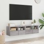 TV wall furniture 2 pcs gray Sonoma wood 60x30x30 cm by , TV Furniture - Ref: Foro24-836865, Price: 70,65 €, Discount: %