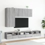 TV wall furniture 2 pcs gray Sonoma wood 60x30x30 cm by , TV Furniture - Ref: Foro24-836865, Price: 70,65 €, Discount: %