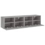 TV wall furniture 2 pcs gray Sonoma wood 60x30x30 cm by , TV Furniture - Ref: Foro24-836865, Price: 70,65 €, Discount: %