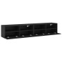 Muebles de pared TV 2 uds madera ingeniería negro 80x30x30 cm de , Muebles TV - Ref: Foro24-836871, Precio: 96,49 €, Descuent...