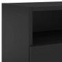 TV wall furniture 2 pcs engineered wood black 80x30x30 cm by , TV Furniture - Ref: Foro24-836871, Price: 96,49 €, Discount: %