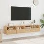 Muebles de pared para TV 2 uds madera roble Sonoma 80x30x30 cm de , Muebles TV - Ref: Foro24-836873, Precio: 77,86 €, Descuen...