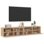 Muebles de pared para TV 2 uds madera roble Sonoma 80x30x30 cm de , Muebles TV - Ref: Foro24-836873, Precio: 77,86 €, Descuen...